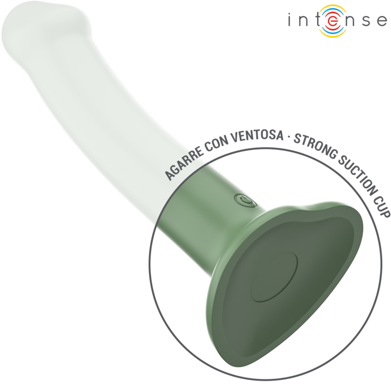 Intense - Becca Vibrator mit Saugnapf 10 Vibrationen Grüne Fernbedienung