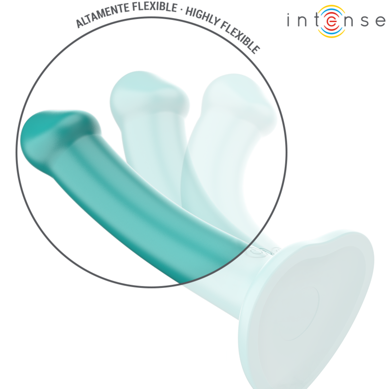 Intense - Katie Vibrator mit Saugnäpfen 10 Vibrationen Blau Fernbedienung