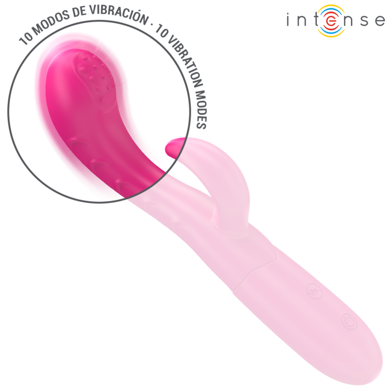 Intense - Amara Vibrator mit Stimulierender Zunge 10 Vibrationen Rosa