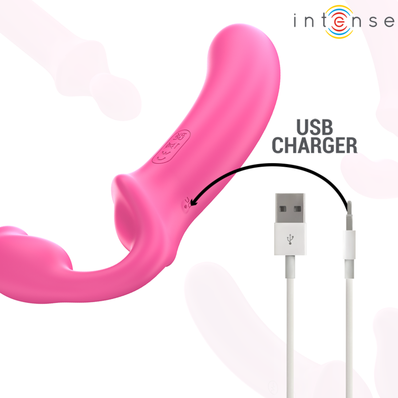 Intense - Amy Doppelvibrator 20 cm Rosa Fernbedienung