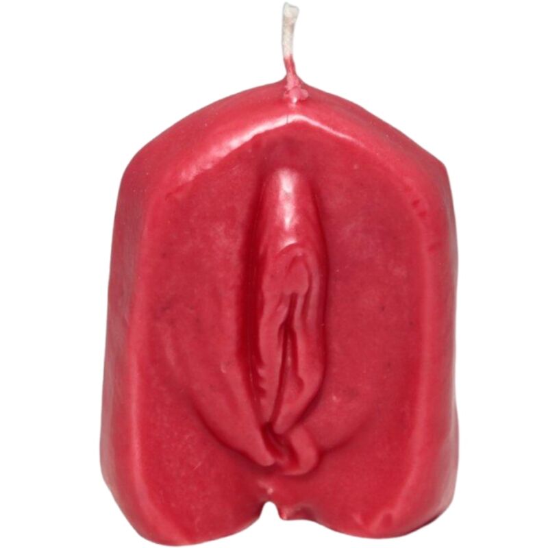 Diablo Picante – Vagina-Förmige Kerze Rot