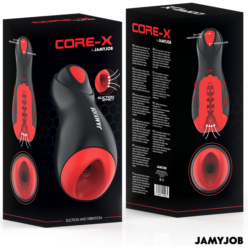 Jamyjob - Core-x Automatischer Masturbator 5 Saug- und Vibrationsmodi