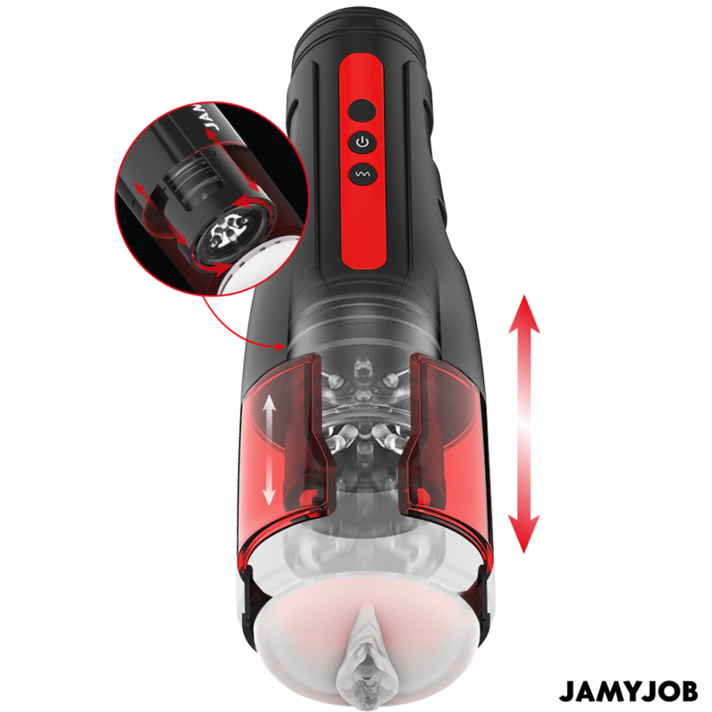 Jamyjob - Cyclone Automatischer Vagina-Masturbator 10 Rotations- und Stossmodi