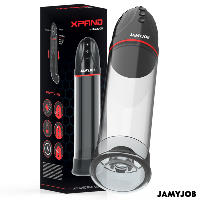Jamyjob - Xpand Automatische Pumpe 3 Saugstufen Grau