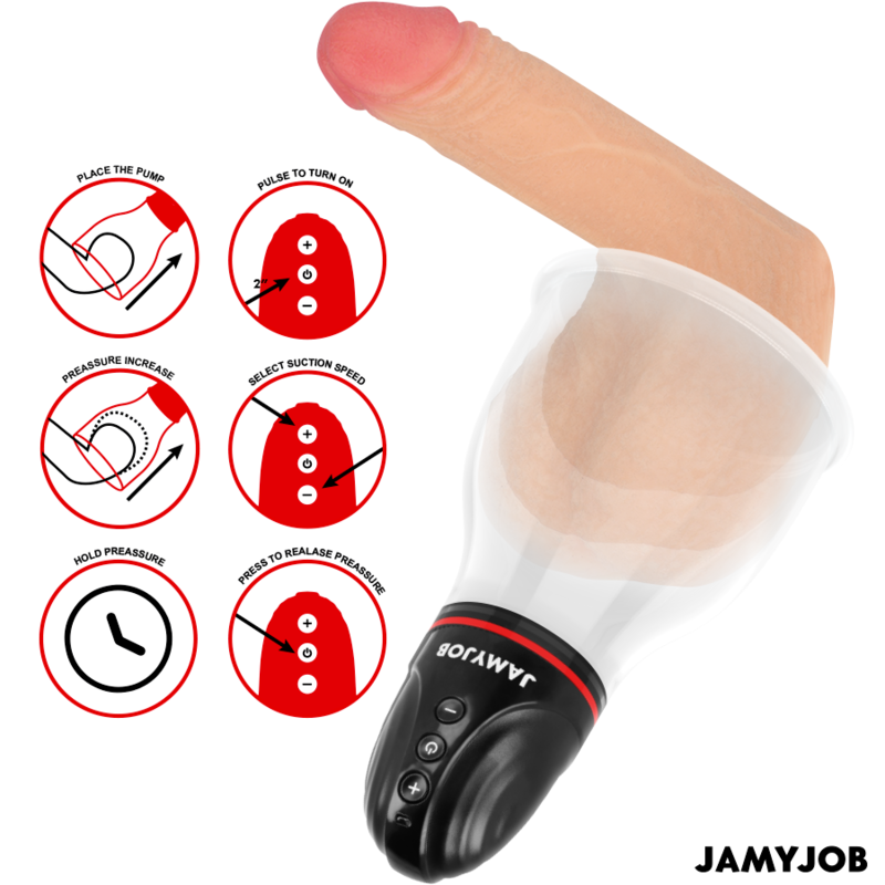 Jamyjob - Xpand Lite Automatische Hodenpumpe 3 Saugstufen Grau