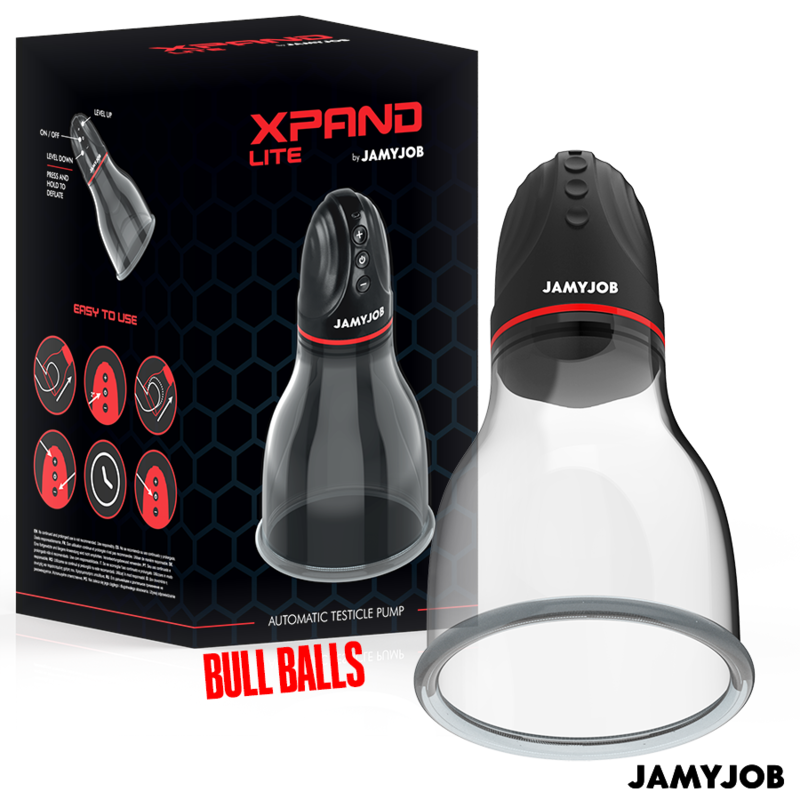 Jamyjob - Xpand Lite Automatische Hodenpumpe 3 Saugstufen Grau