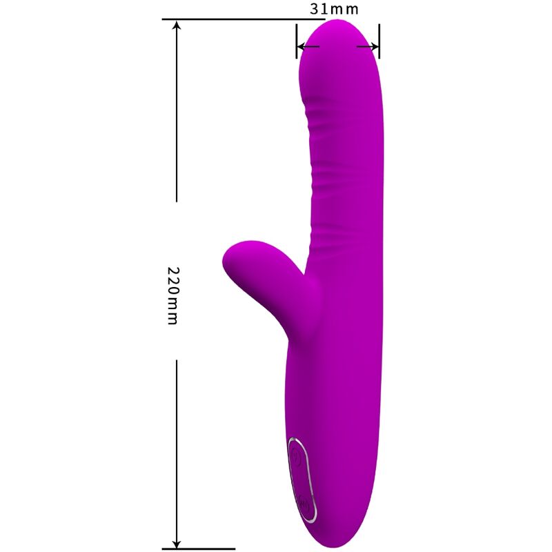 Pretty Love - Angelique Multifunktionsvibrator + Klitorisstimulator Lila