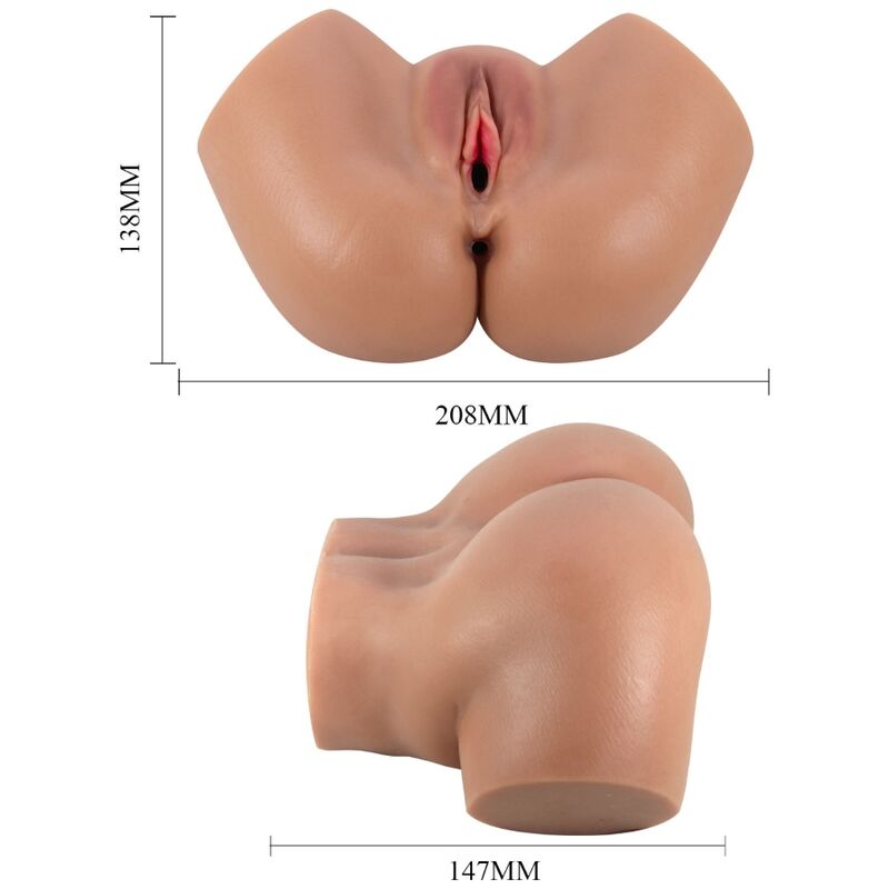 Crazy Bull - Hailey Vibrator Butt mit Realistischer Vagina und Anus-Fernbedienung