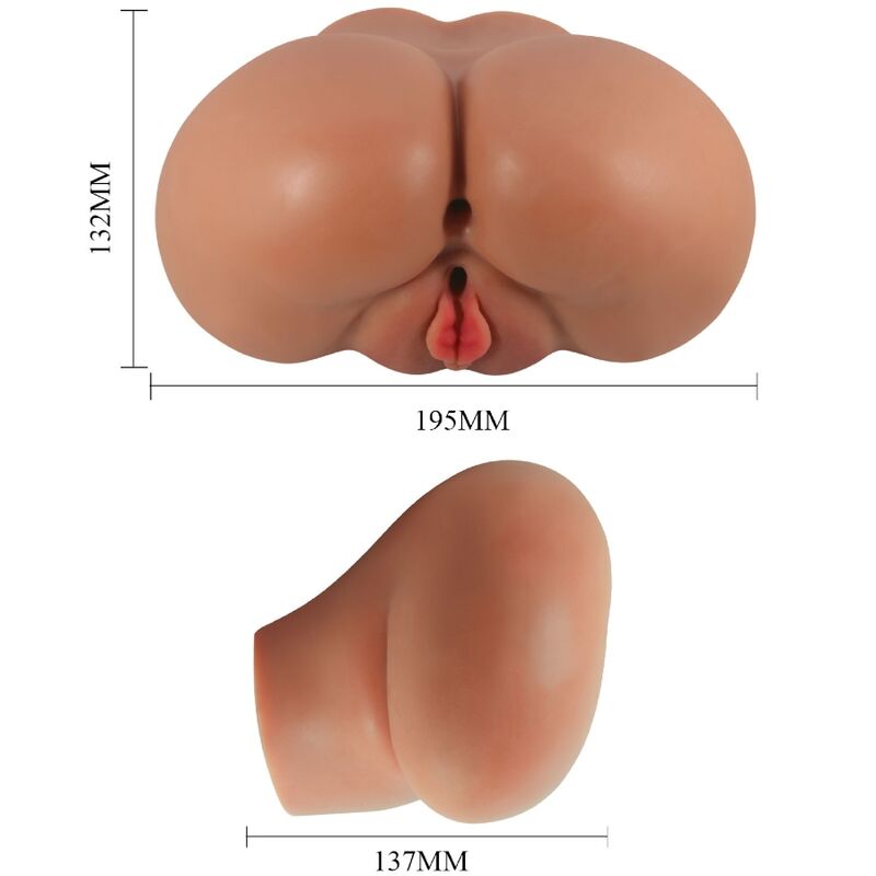 Crazy Bull - Luna Vibrator Butt mit Realistischer Vagina und Anus-Steuerung Fernbedienung