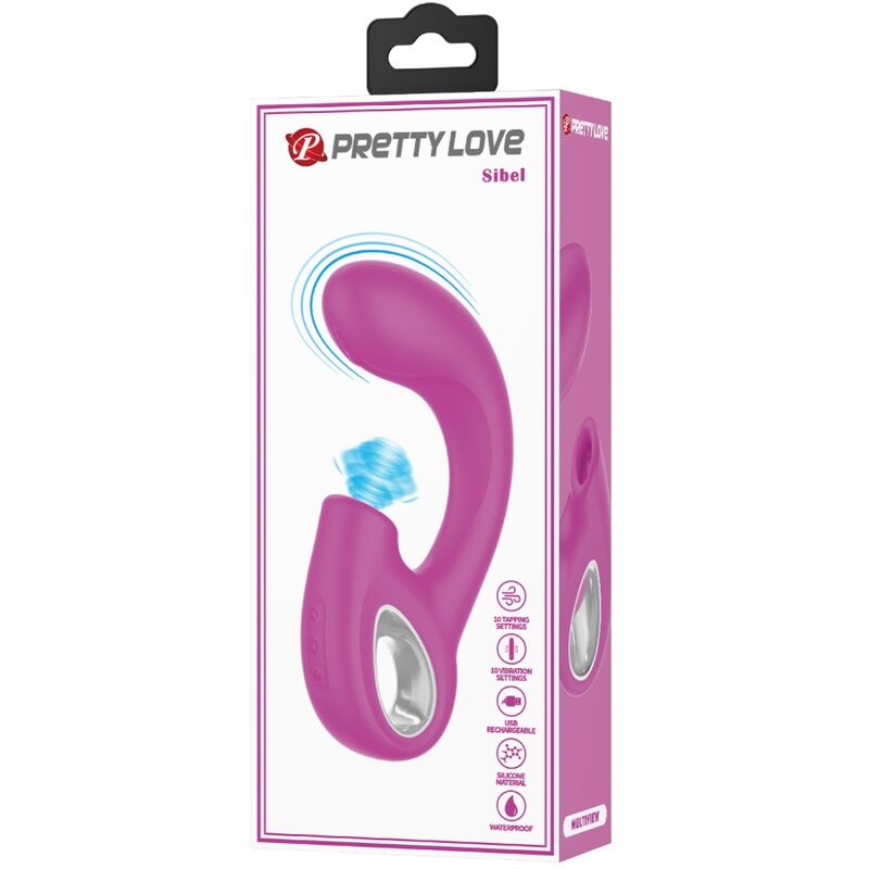 Pretty Love - Sibel Sibel g-Spot Vibrator + Klitoris-Stimulator 10 Vibrationen Lila
