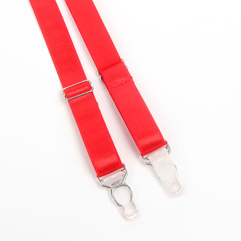 Subblime - 955267 Roter Bondage-Bh mit Strumpfband-Set L/XL