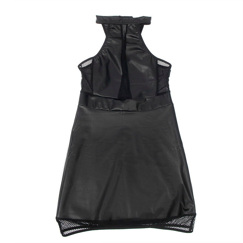 Subblime - 955489 Neckholder-Kleid mit Transparenzen, Schwarz, L/XL