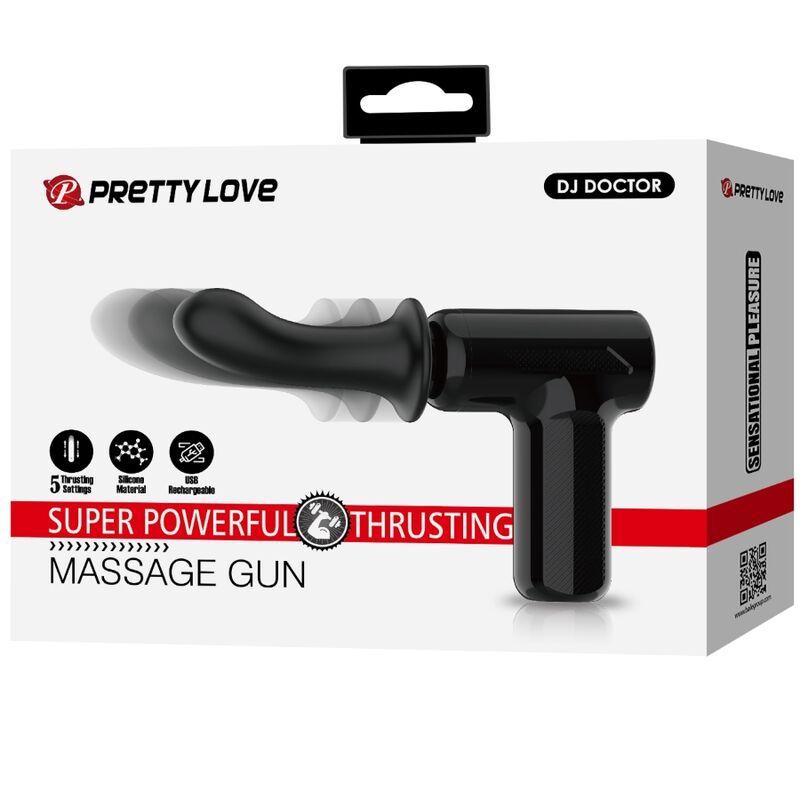 Pretty Love - Dj Doctor Massager 5 Einstellungen Schwarz