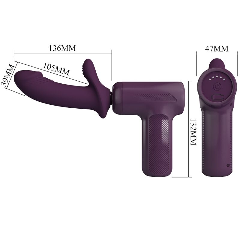 Pretty Love - Dj Scholar Massager 5 Einstellungen Lila
