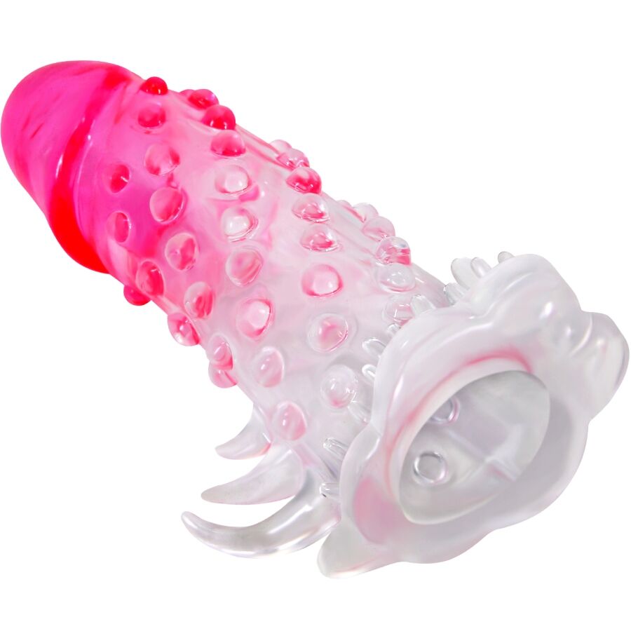 Pretty Love - Wilford Realistische Vergrösserungshülse mit Geprägtem Penis Rosa