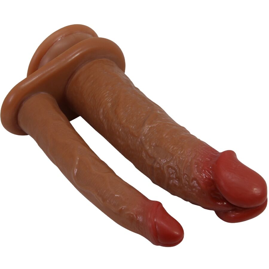 Pretty Love - Hulbert Doppelter Realistischer Dildo mit Vibration Mulato