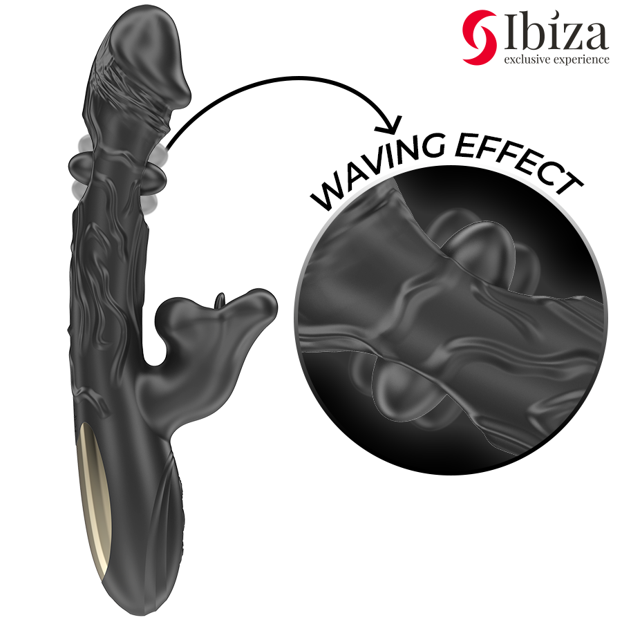 Ibiza - Vibrator und Klitoris-Stimulator mit Beiss- und Rotationseffekt