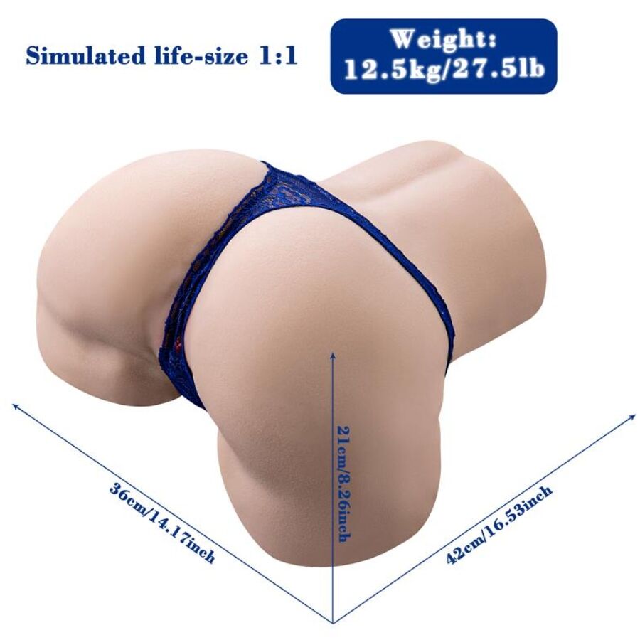 Xise - Gina Realistischer Vagina-Masturbator mit Vibration und Fernbedienung und Mehreren Positionen