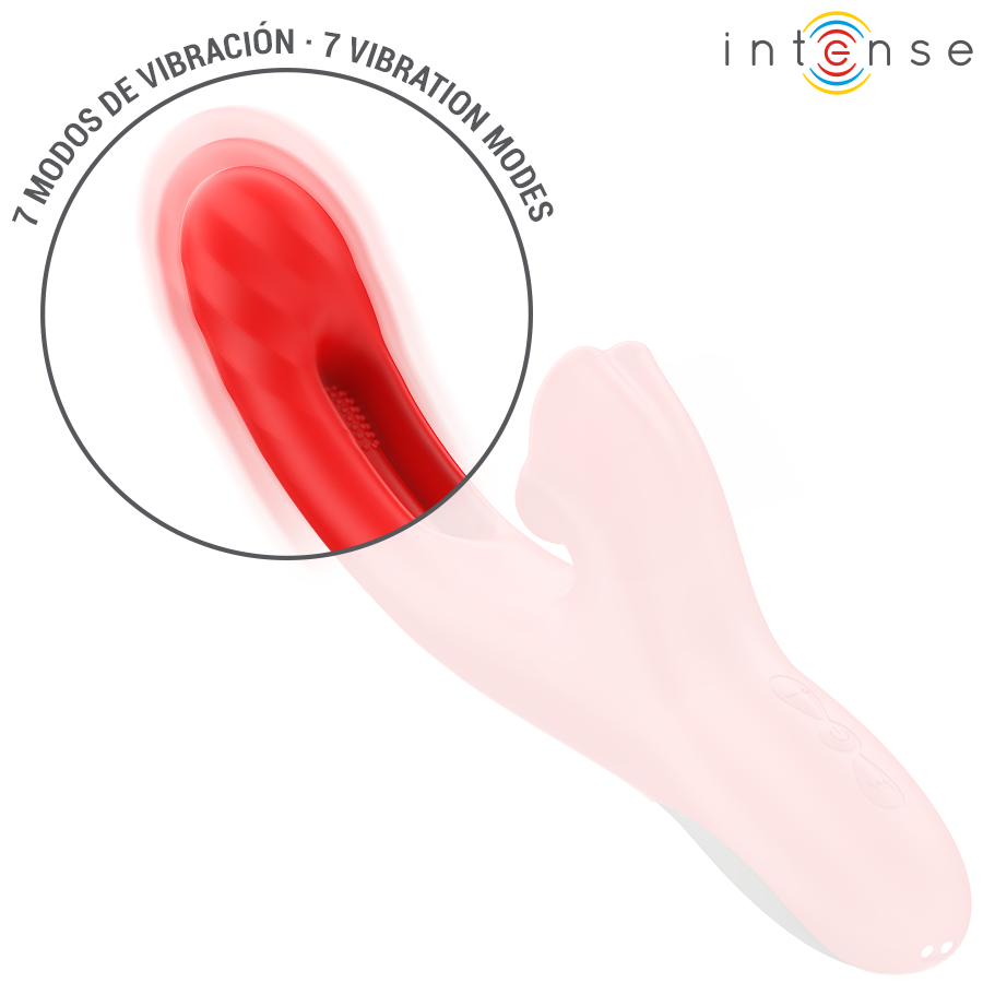 Intense - Jessica Multifunktionsvibrator Klitorisstimulation 24,8 cm Rot