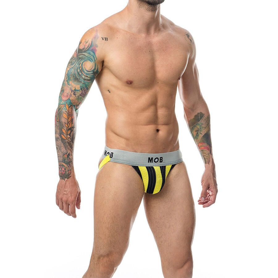 Mob - Classic Stripe Jock Gelb Grösse XL