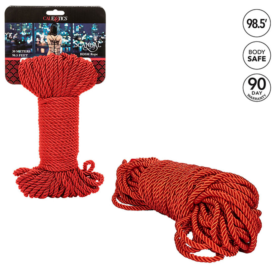 Calexotics - Scandal Red BDSM-Seil 30 M