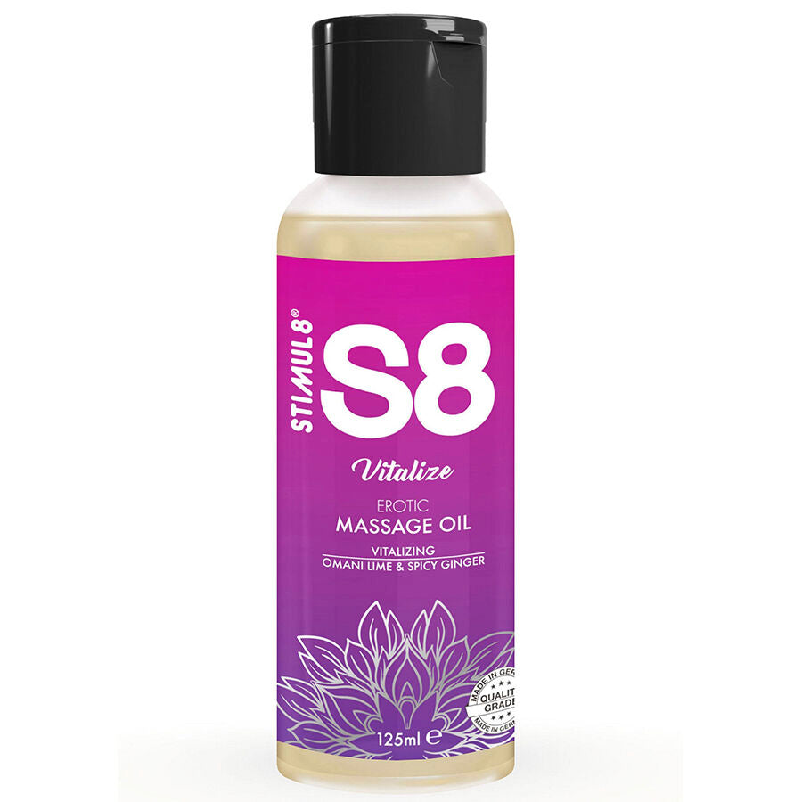 Stimul8 - S8 Vitalisierendes Limetten-Massageöl 125 ml