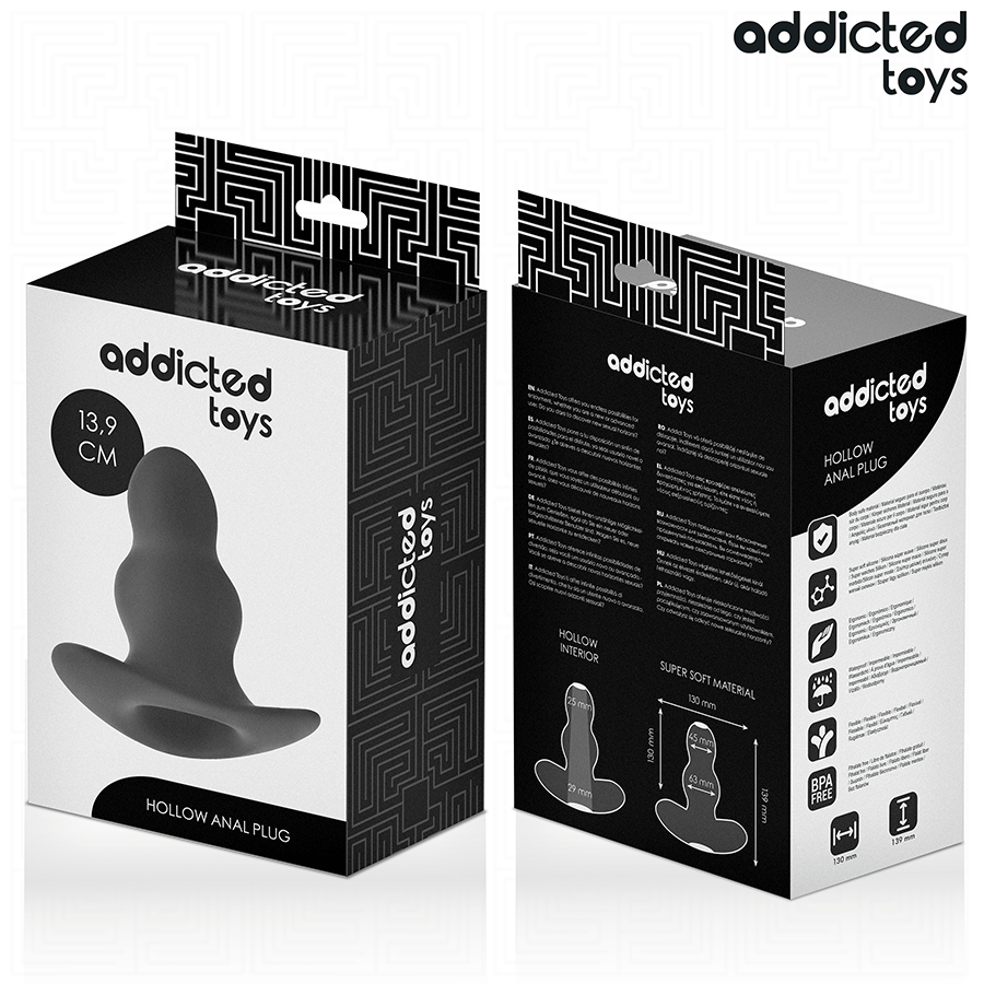 Addicted Toys - Hohl Anal Plug Grösse XL 13,9 cm