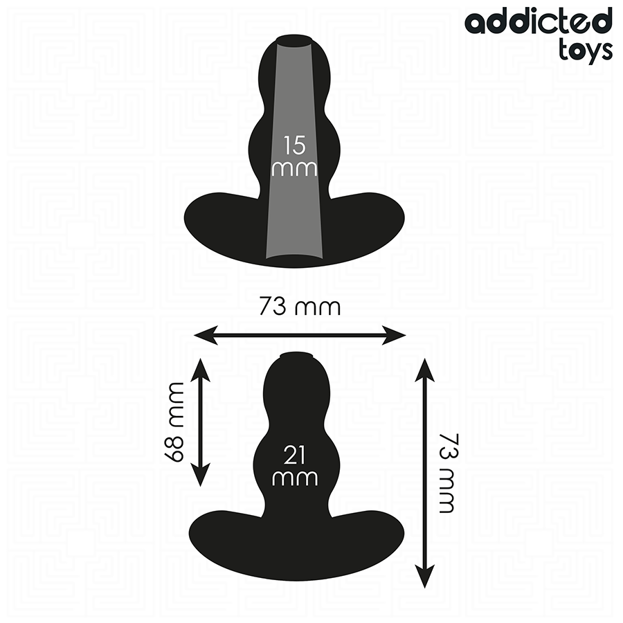Addicted Toys - Hohl Analplug Grösse S 7,3 cm