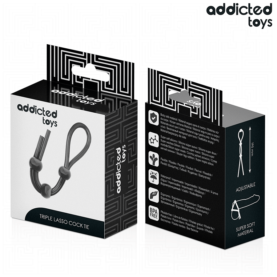 Addicted Toys - Silikonseil für den Triple Loop Penis