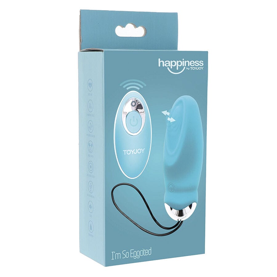 Vibrator Happiness im So Eggcited Fernbedienung Blau 8,9 x 3,3 cm.6