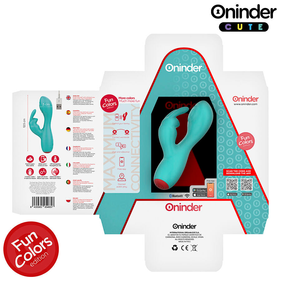 Oninder Cute - Love Bunny g-Spot Klitoralvibrator - Kostenlose Weltweite App