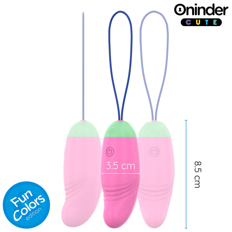 Oninder Cute – Liebe und Vergnügen: 360° Vibrierendes und Rotierendes Silikon-Ei – Kostenlose Weltweite App