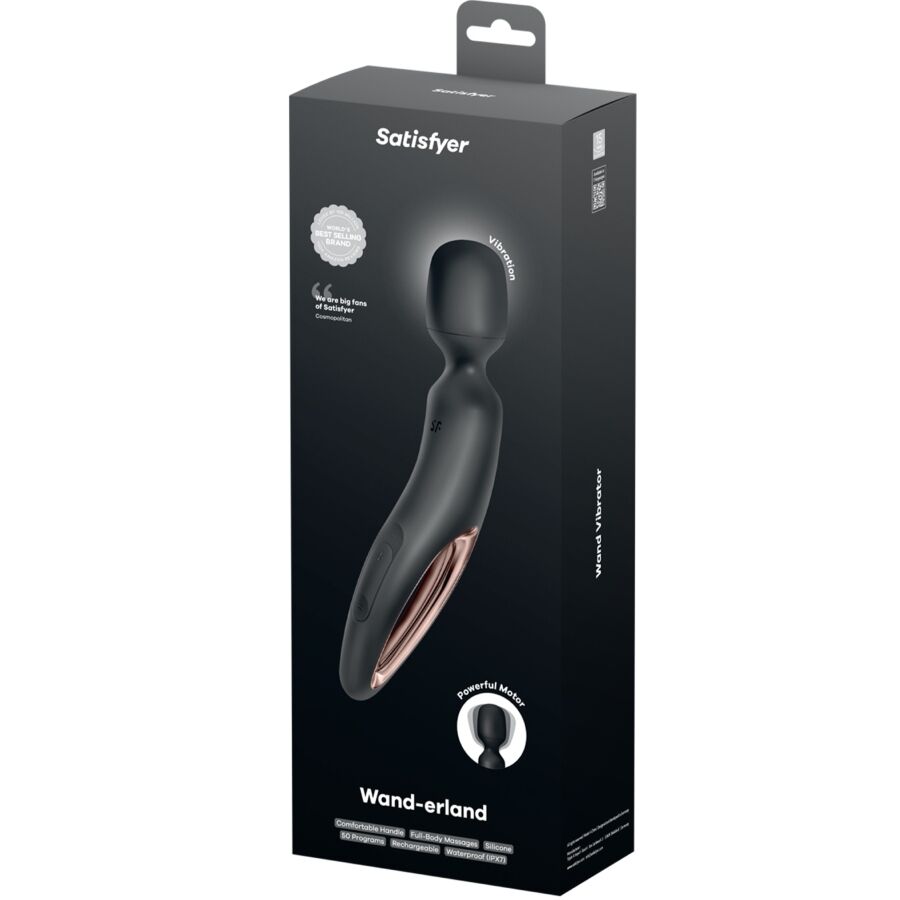 Satisfyer - Wand Erland Vibrierendes Massager Schwarz