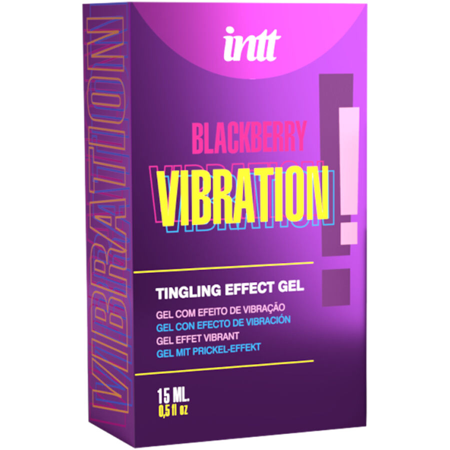 Intt Releases - Flüssige Vibrationsgel mit Brombeergeschmack 15 ml