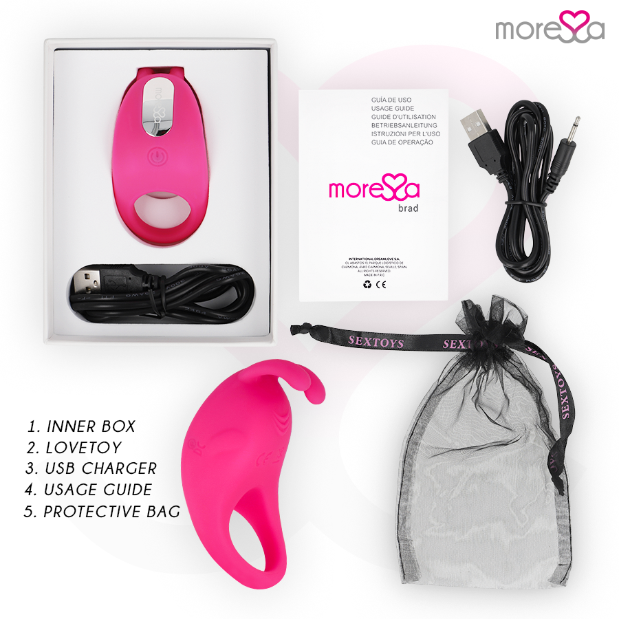 Moressa - Brad Premium Silikon Wiederaufladbar Rosa