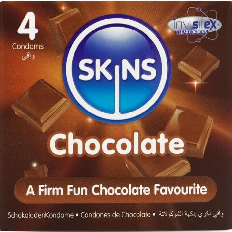 Skins - Schokolade Premium-Kondome Packung 4