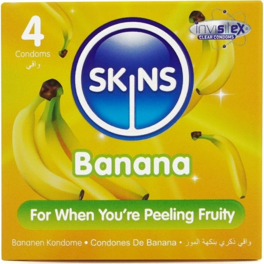 Skins - Banana Premium Kondome Packung 4