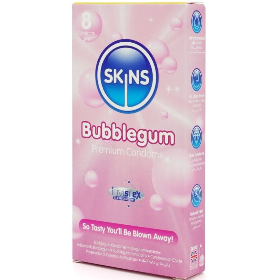 Kondom Bubblegum Premium-Kondome Packung 8.1