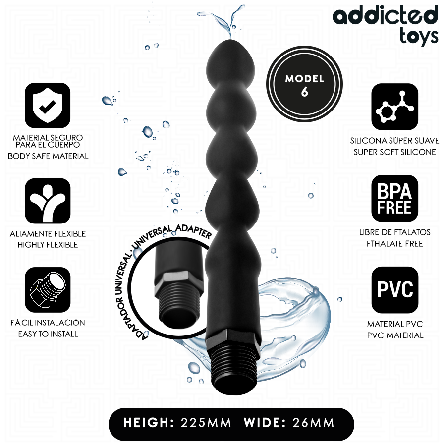 Addicted Toys - Anal Cleaner mit Universaladapter Modell 6