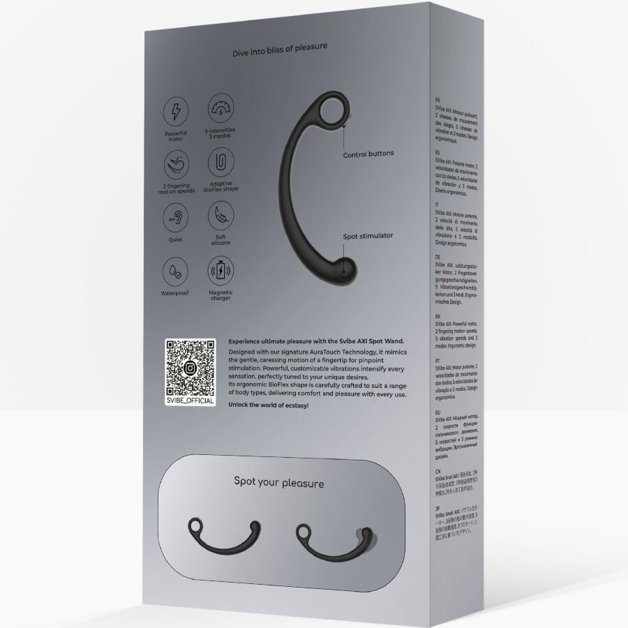 Snail Vibe - Axi Vibrierender Massagestab Schwarz