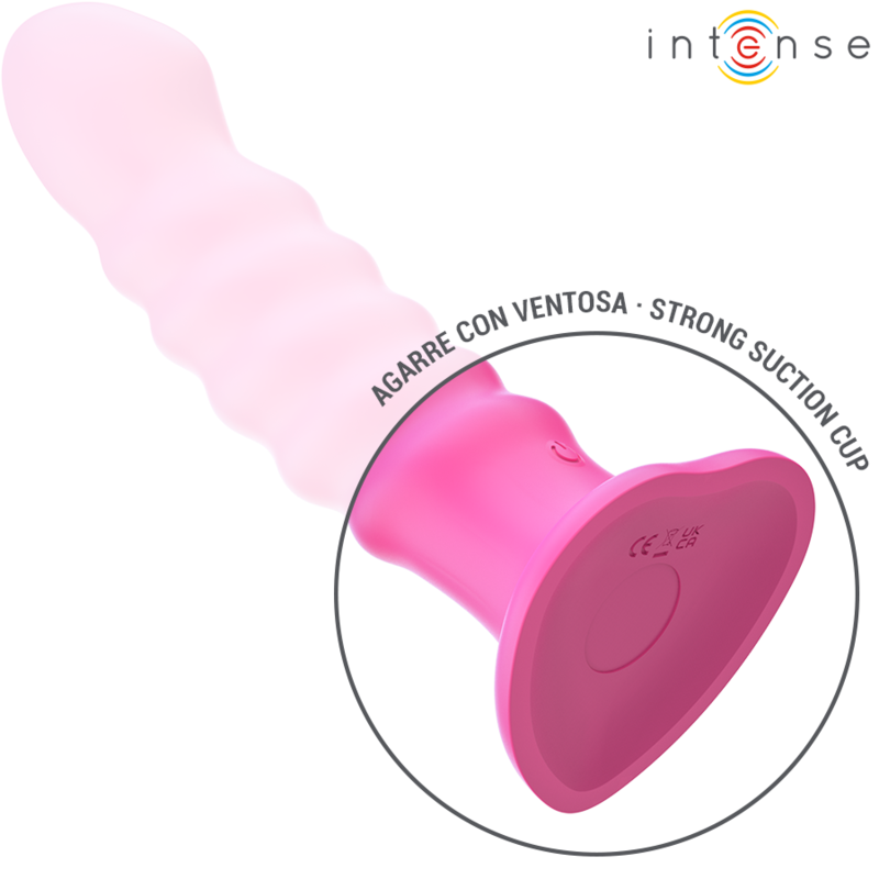 Intense - Cindy Vibrator Grösse L Spiralendesign 10 Vibrationen Rosa Fernbedienung
