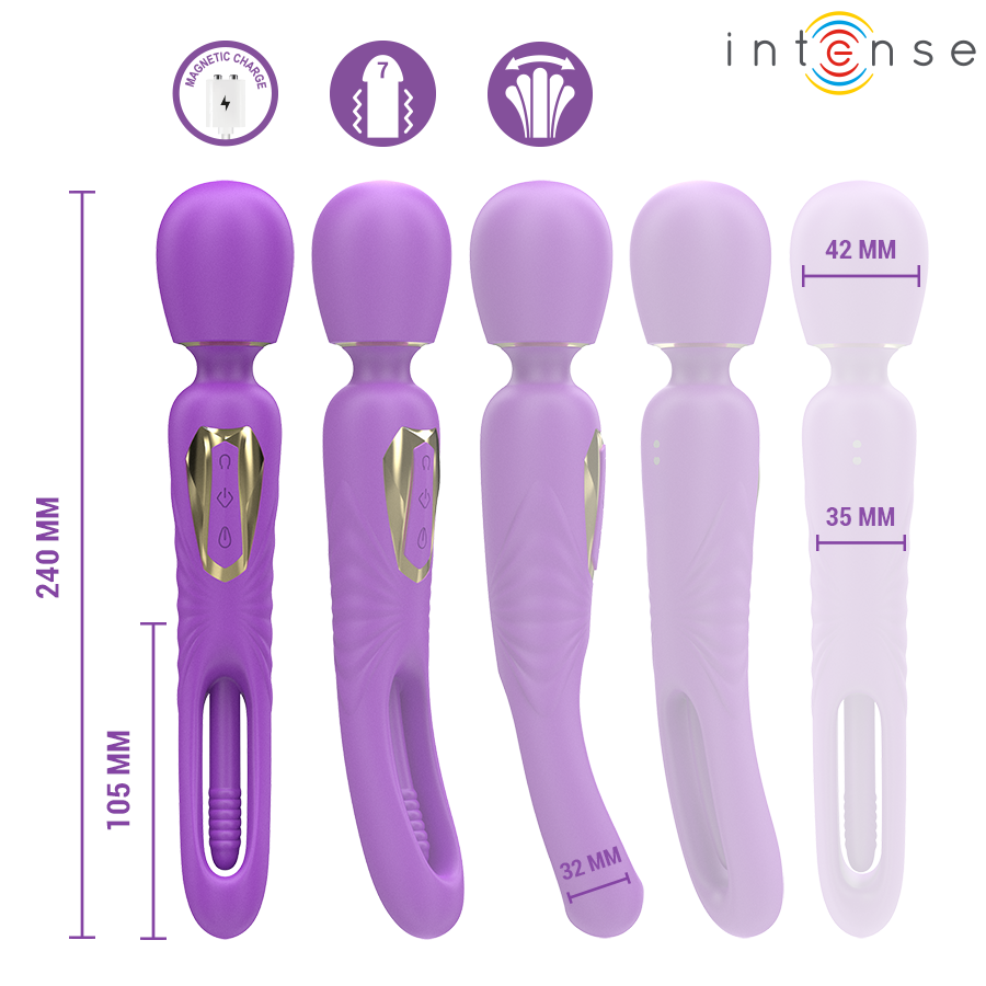 Intense - Christy Vibrierender Stab mit Schnappender Zunge