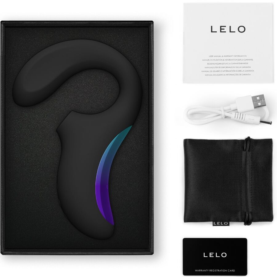 Lelo - Enigma Wave Dreifach-Vibrationsmassagegerät Schwarz