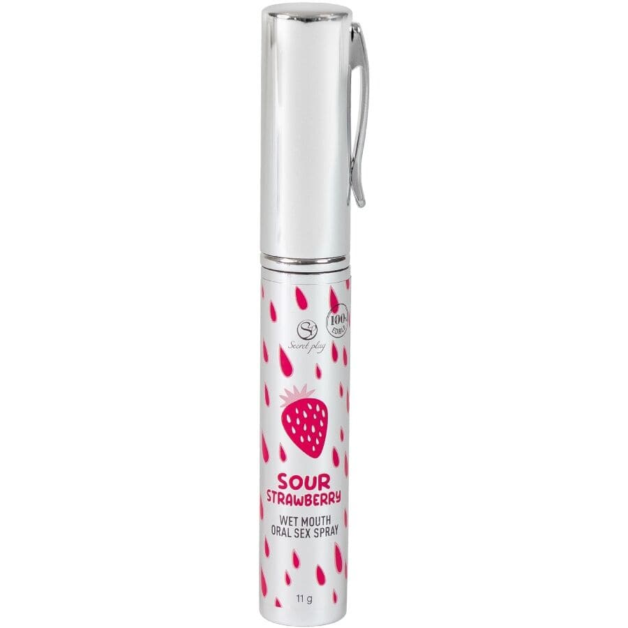 Secretplay - Oralsexspray mit Saurem Erdbeergeschmack