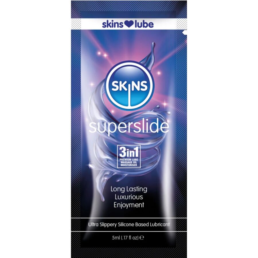 Skins – Superslide Silikonbasiertes Gleitmittel, Einzeldosis 5 ml