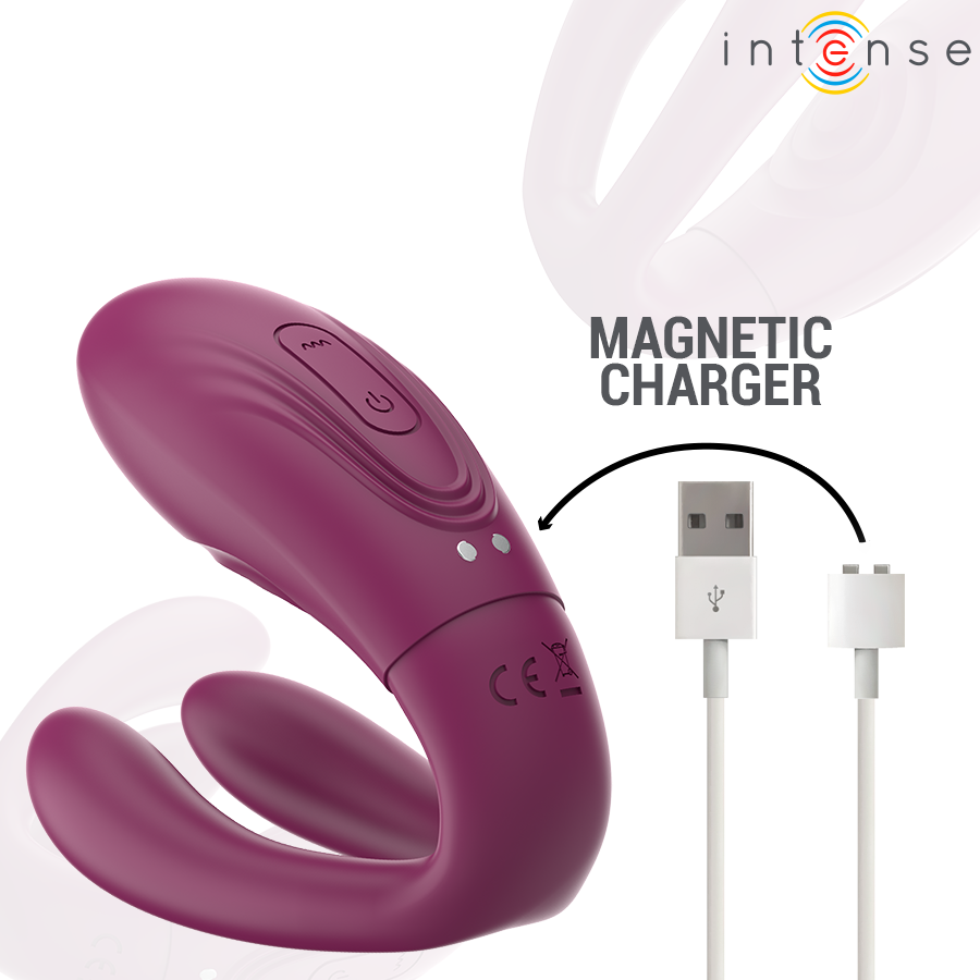 Intense - Sandra Klappe- und Vibrationsklemmstimulator mit Fernbedienung