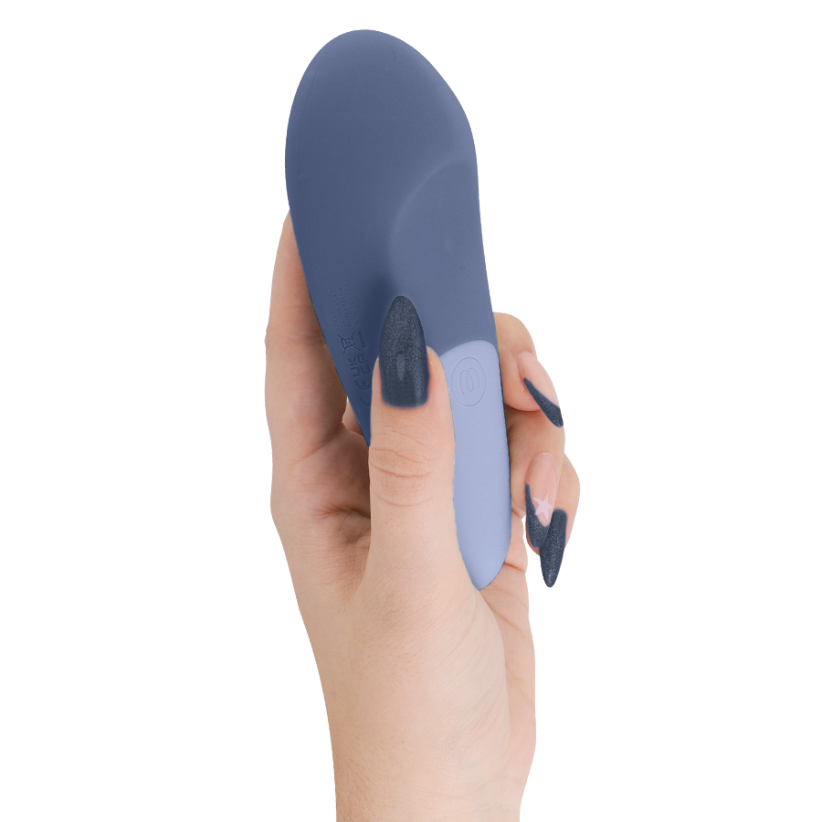 Womanizer - Vibe Lay-On Silent Vibrator Dunkelblau