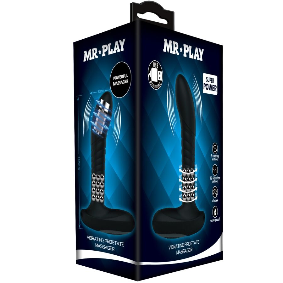 Mr Play - Prostata-Massagegerät mit Rotation und Vibration