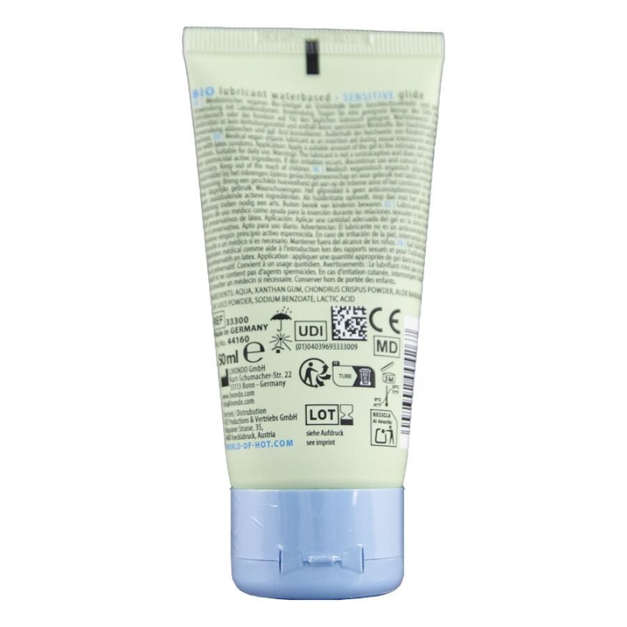 Hot - Bio-Gleitmittel auf Wasserbasis Sensitiv 50 ml