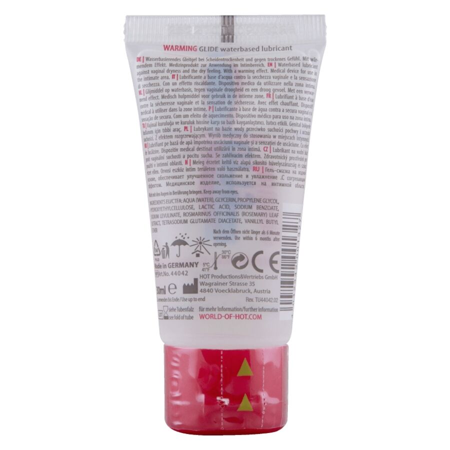 Hot - Warmendes Gleitflüssiges Gleitmittel auf Wasserbasis 30 ml